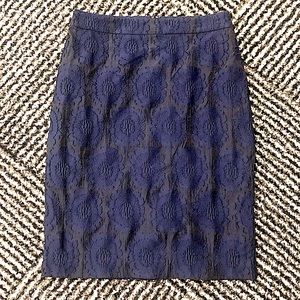 NWT | Ann Taylor Skirt w/ Lace-like Floral Overlay